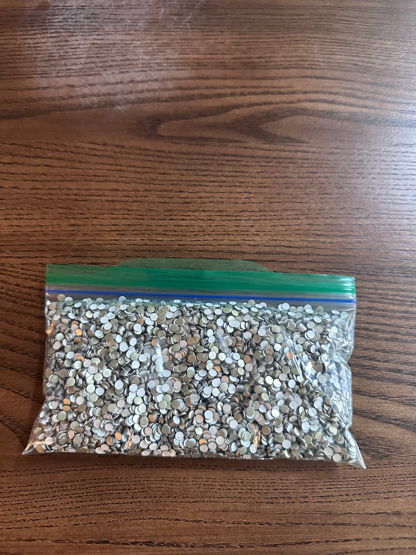 Eco Recycled 1/8" Painted Aluminum Micro Craft Blanks & Metallic Confetti – ½ lb Bag | White, Dark Bronze or Black| Resin Art, Table Scatter