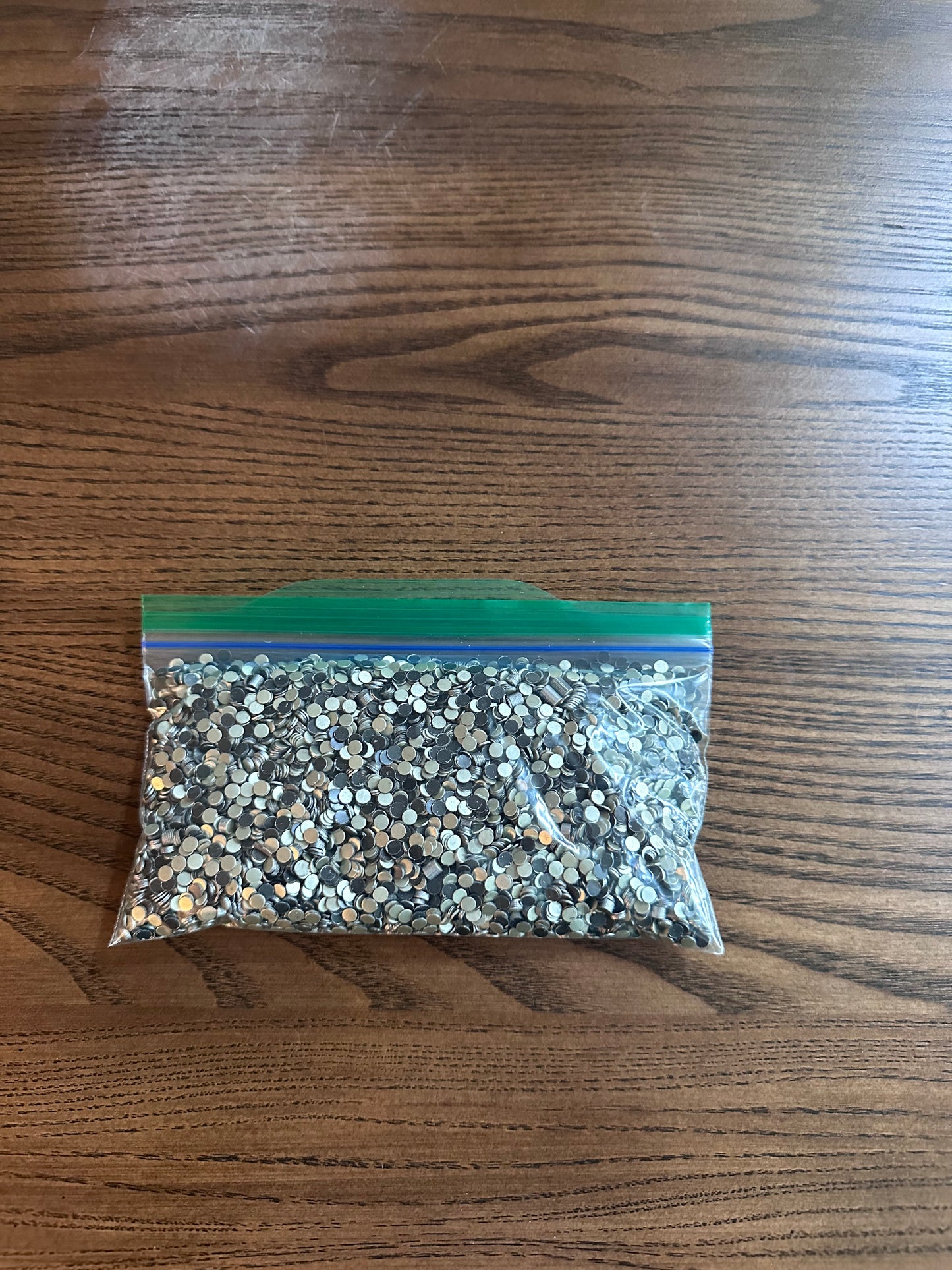 Eco Recycled 1/8" Painted Aluminum Micro Craft Blanks & Metallic Confetti – ½ lb Bag | White, Dark Bronze or Black| Resin Art, Table Scatter